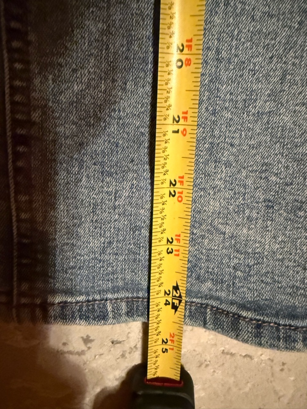 High-Rise Blue Denim Midi Skirt with Belt - Picture 5 of 9